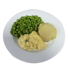 Provençaals vispotje Doperwten Aardappelpuree